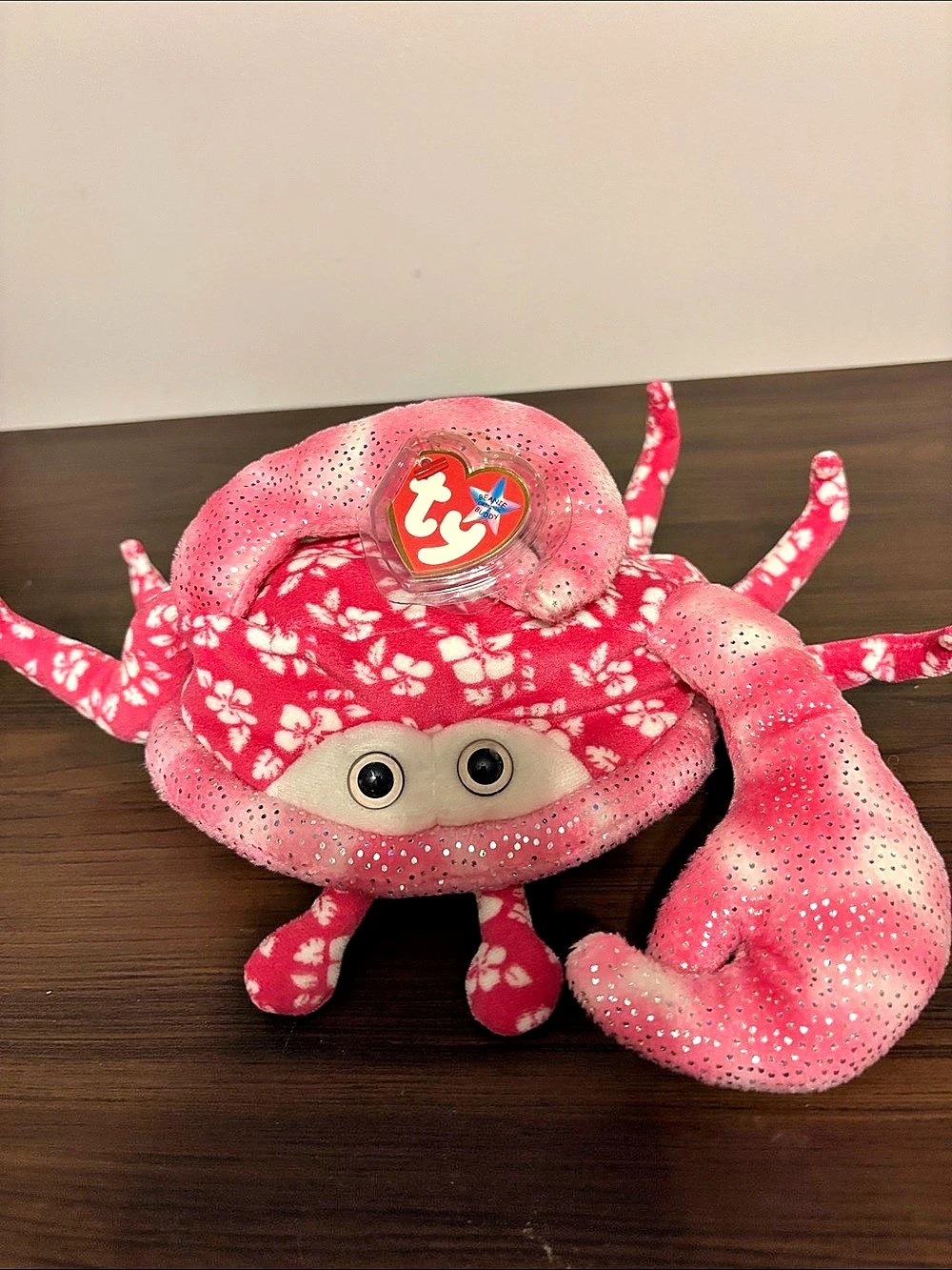 Ty Claude the Crab Pink & Red Plush